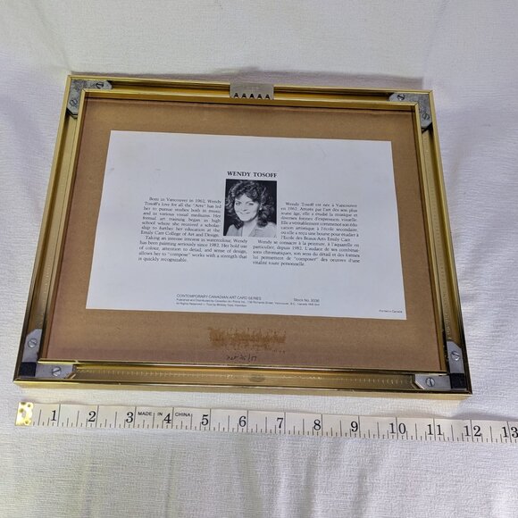 Wendy Tosoff The Caretaker signed Art Print Framed 12x10" - Picture 5 of 8